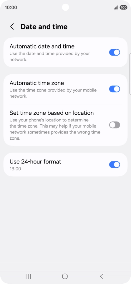 Press the Home key to return to the home screen.