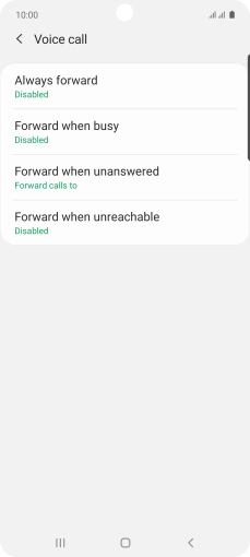 Press the Home key to return to the home screen.