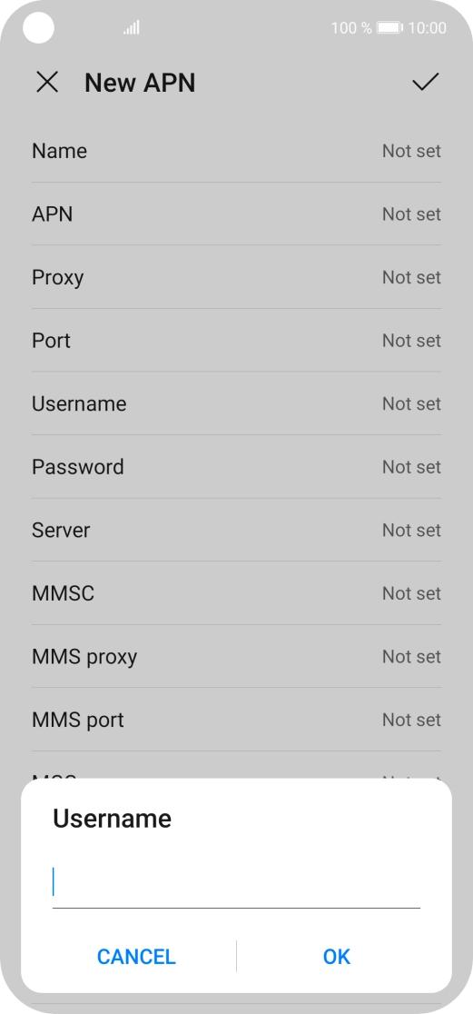 Key in eesecure and press OK.