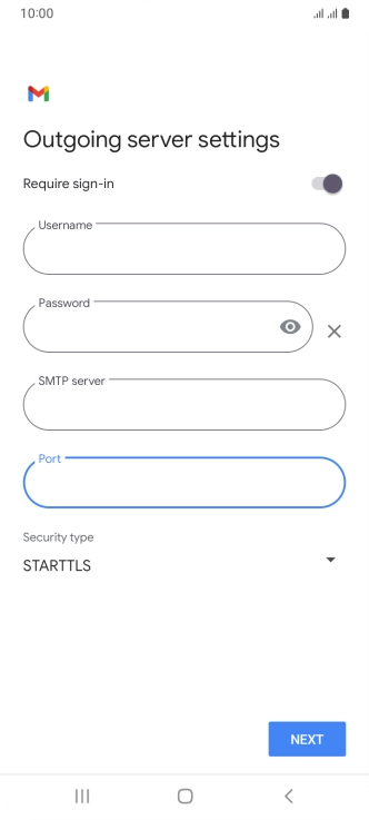 Press the drop down list below 