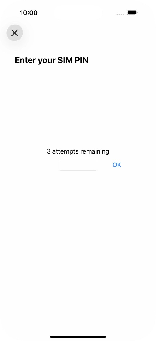 If your SIM is locked, key in your PIN and press OK. The default PIN is 1111.