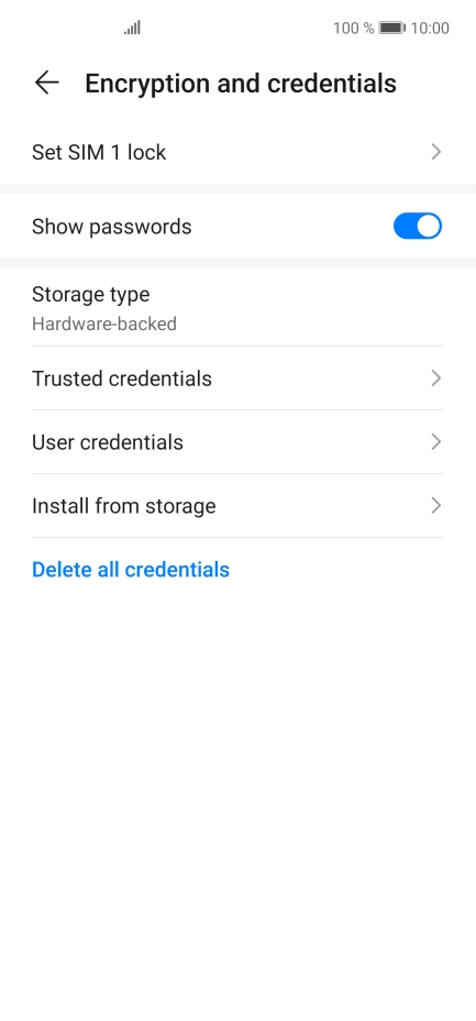 Press Set ‹SIM› lock.