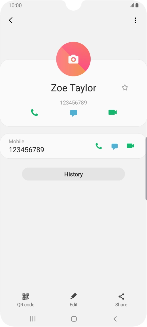 Press the Home key to return to the home screen.