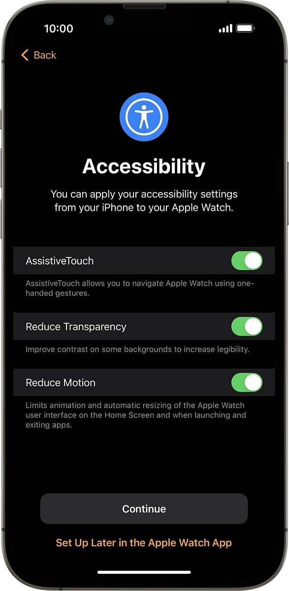 On your phone: Press the required setting.