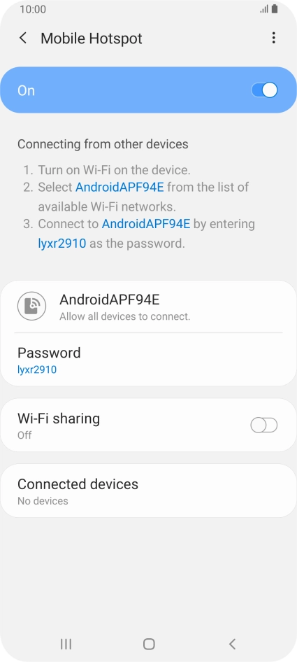 Press the Home key to return to the home screen.