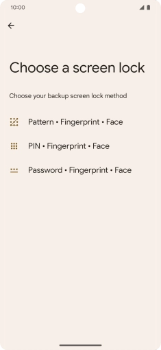 Press the required phone lock code and follow the instructions on the screen to create an additional phone lock code.
