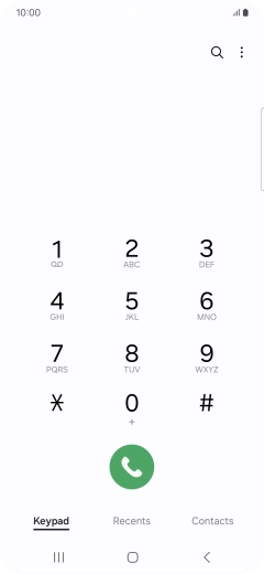 Press the menu icon.