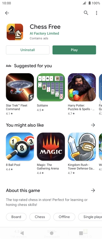 Press the Home key to return to the home screen.