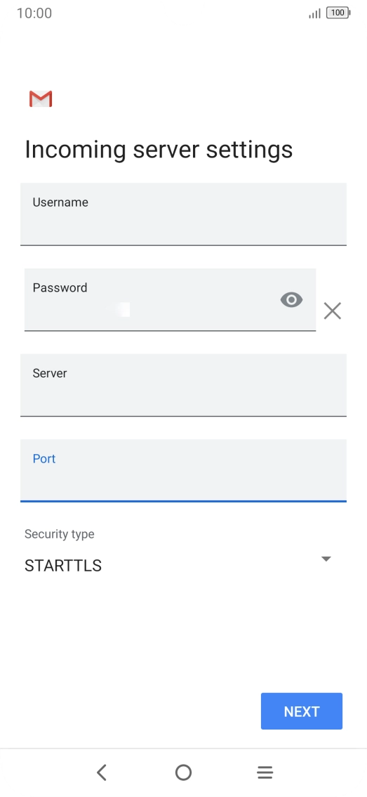 Press the drop down list below 