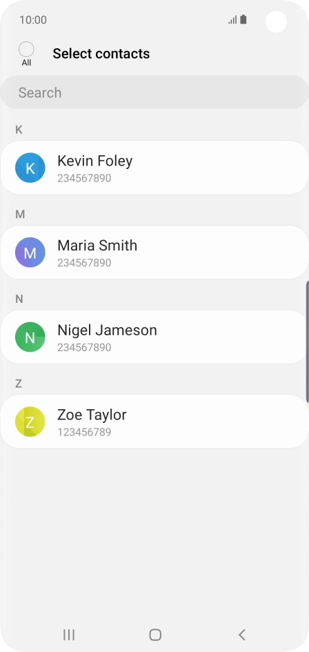 Press the field above 