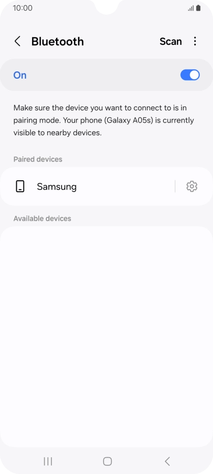 Press the Home key to return to the home screen.