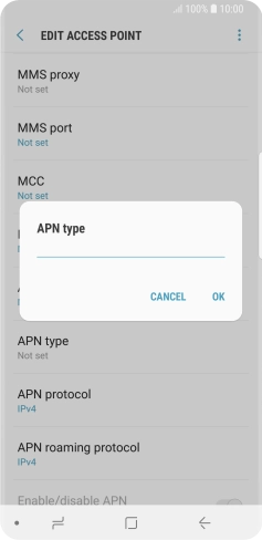 Key in mms and press OK.