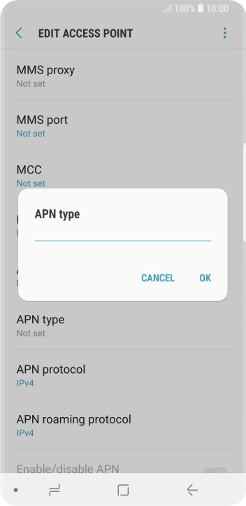 Key in mms and press OK.