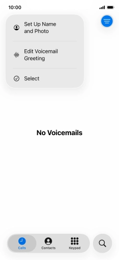 Press Edit Voicemail Greeting.