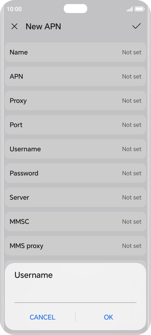 Key in eesecure and press OK.
