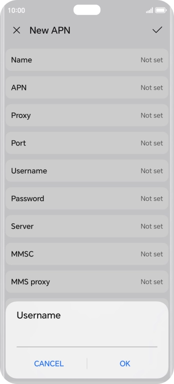 Key in eesecure and press OK.
