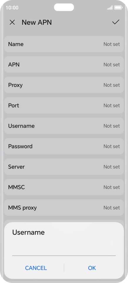 Key in eesecure and press OK.
