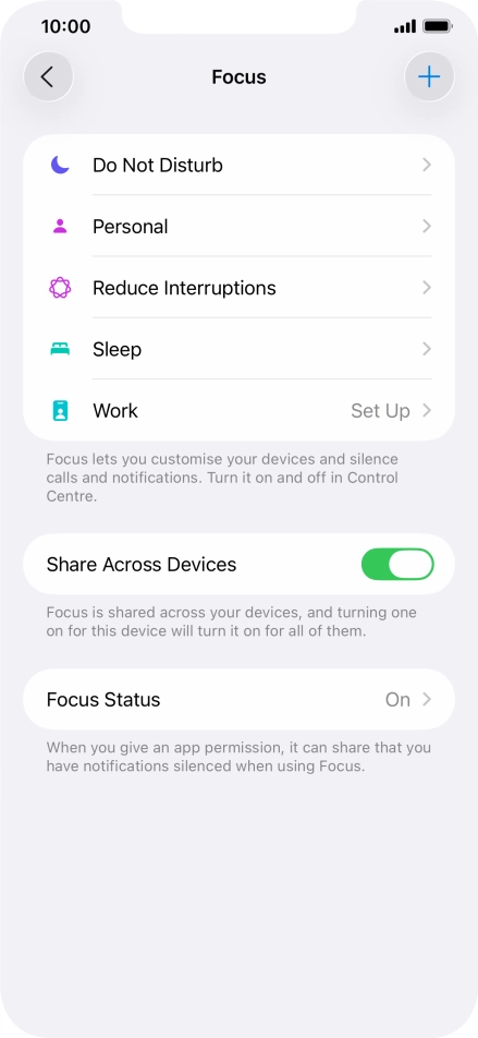 Press Do Not Disturb.