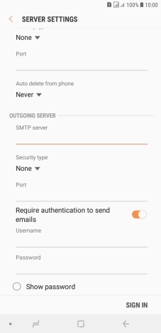 Press the drop down list below 