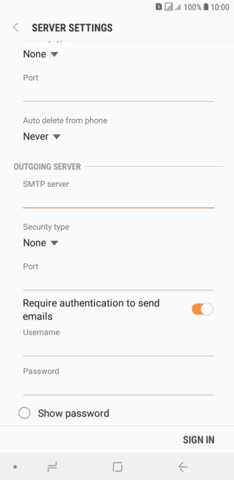Press the drop down list below 