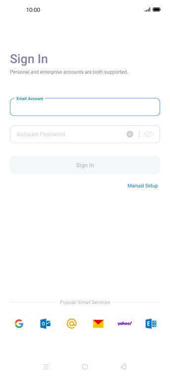 Press the field below 