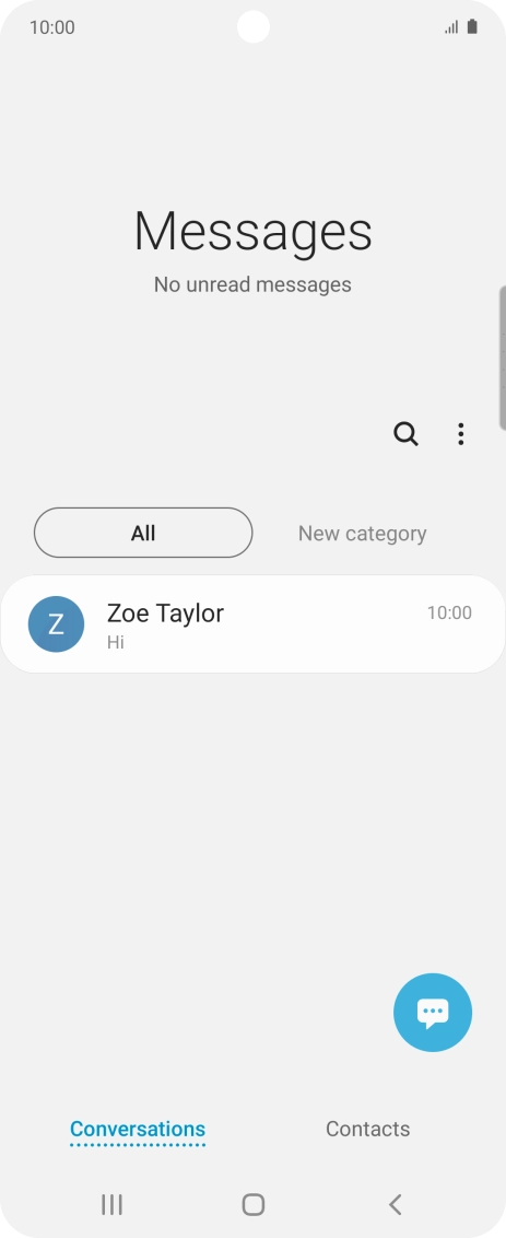 Press the new message icon.