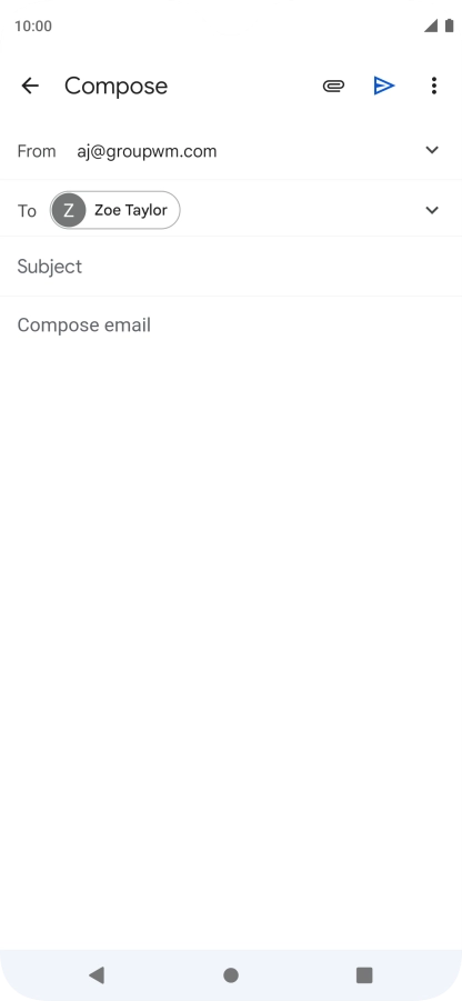 Press Subject and key in the required subject.