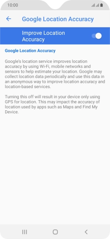 Press the Home key to return to the home screen.