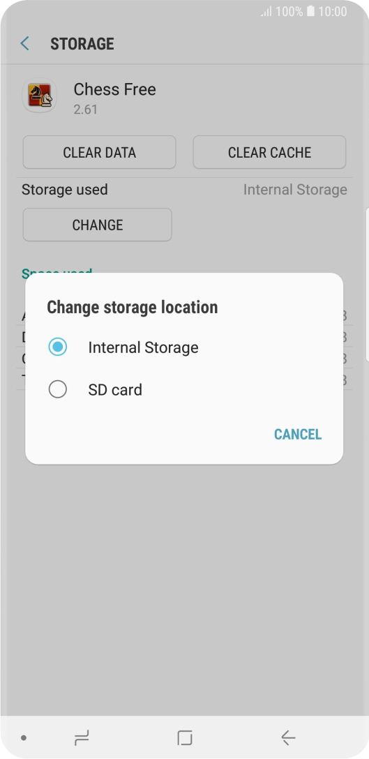Press the name of the memory card.