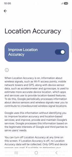 If you press the indicator next to 