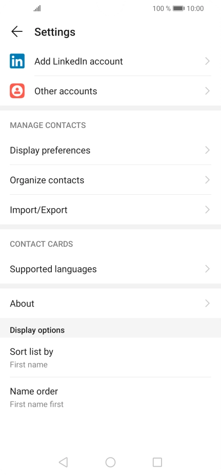 Press Import/Export.