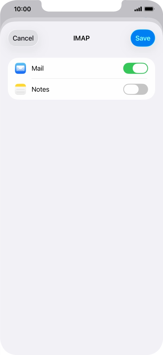 Press Save. Your email account has now been set up. To select more settings for incoming and outgoing server, proceed with the following steps.