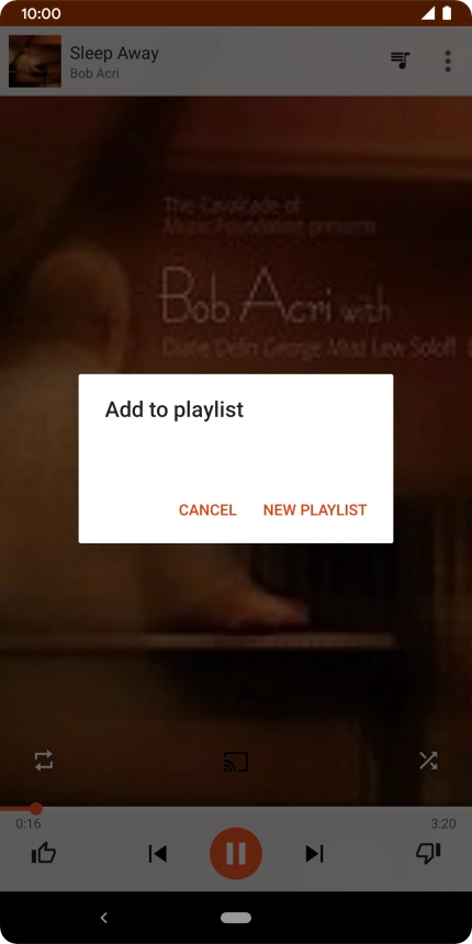 Press NEW PLAYLIST.