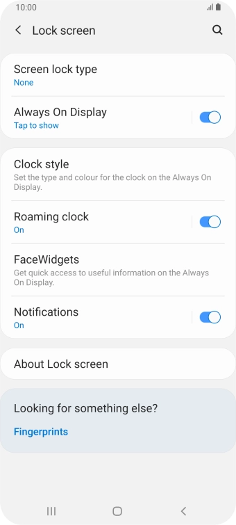 Press the Home key to return to the home screen.