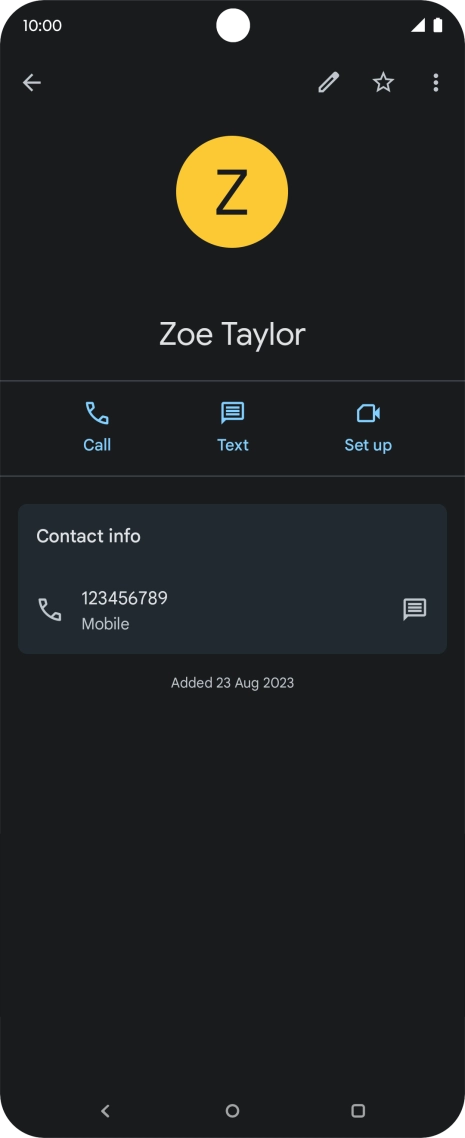 Press the Home key to return to the home screen.