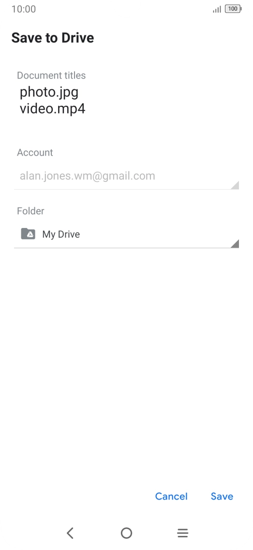 Press the field below 