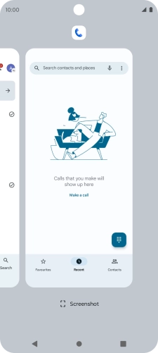 To end one running application, slide your finger upwards on the required application.
