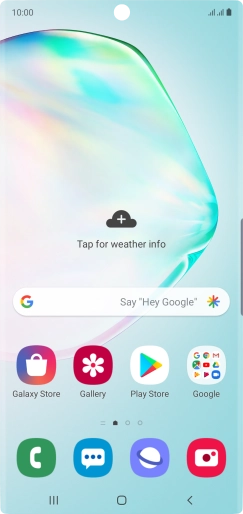 Press the message icon.
