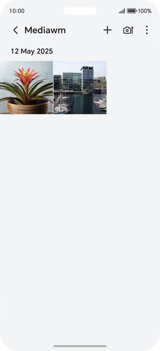 Press and hold any picture or video.