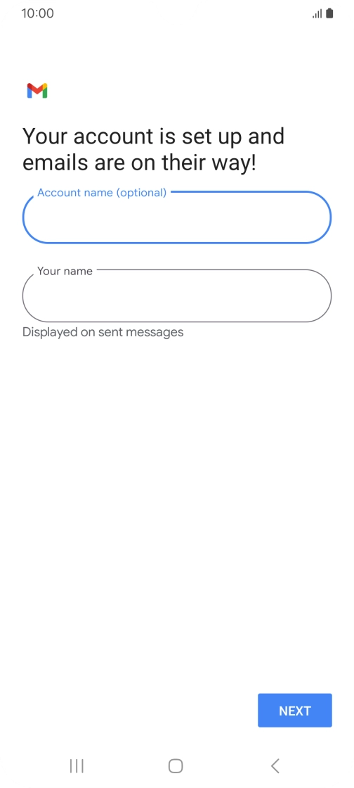 Press the field below 