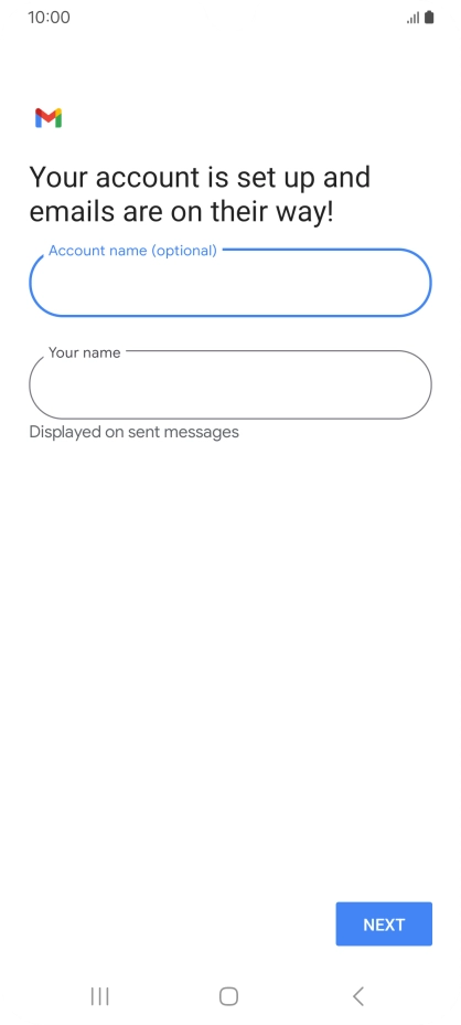 Press the field below 