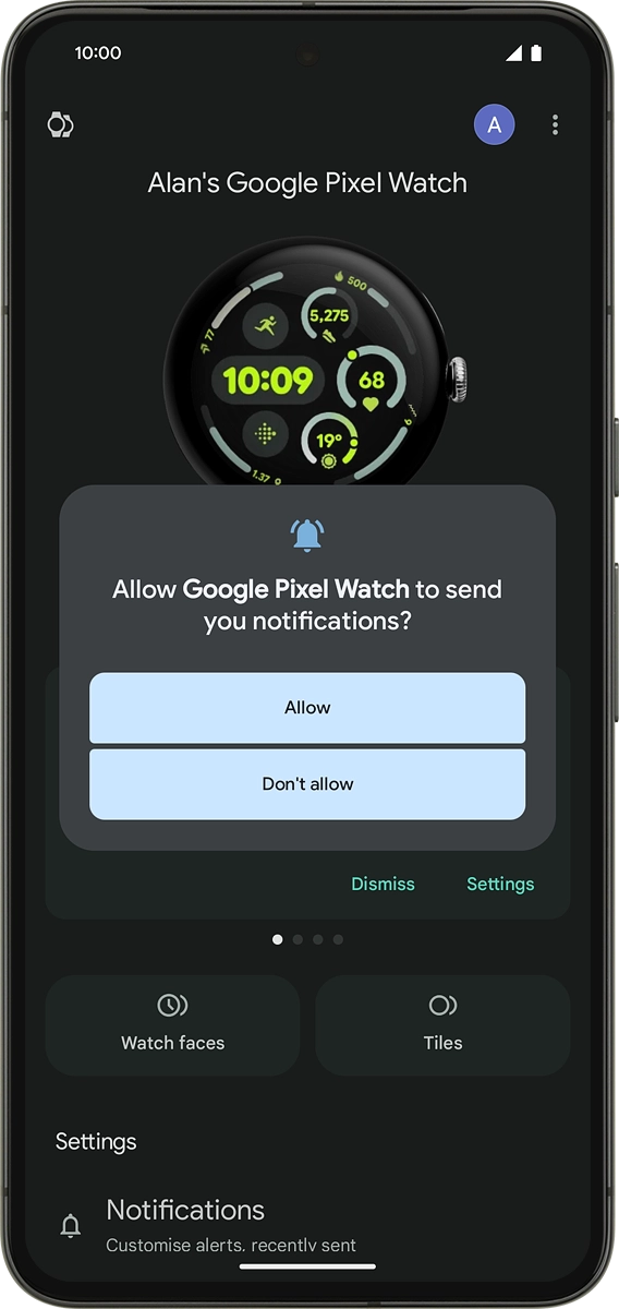 On your phone: Press Allow.