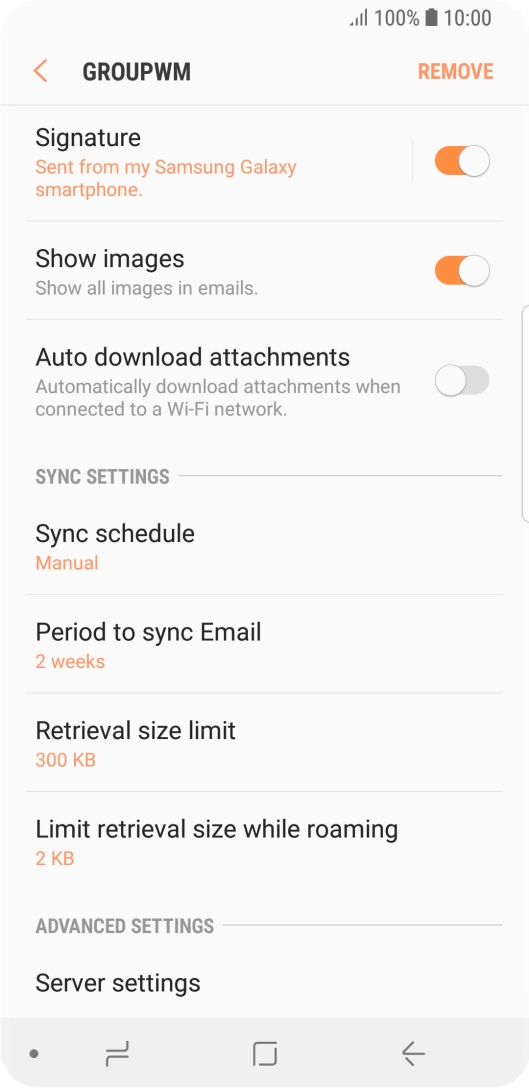 Press Sync schedule.