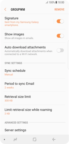 Press Sync schedule.