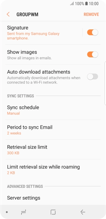 Press Sync schedule.