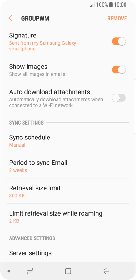 Press Sync schedule.