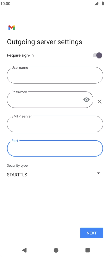 Press the drop down list below 