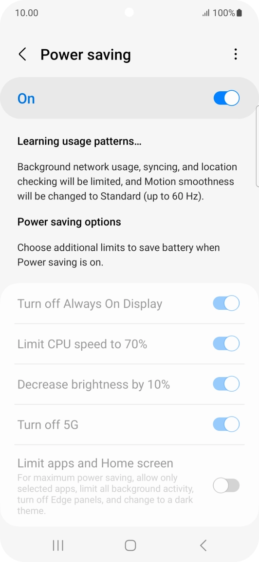 Press the Home key to return to the home screen.