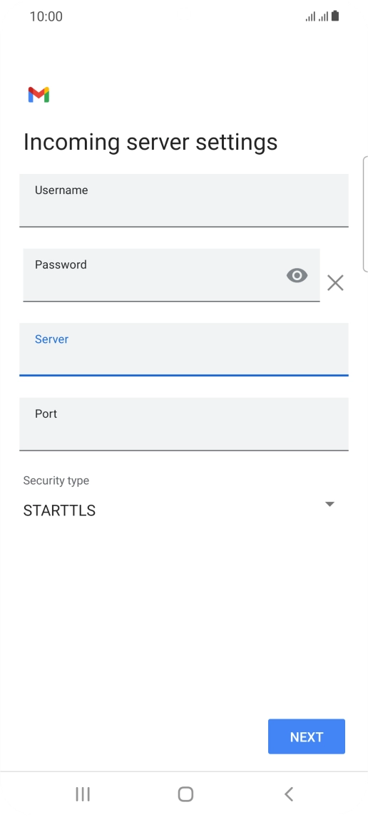 Press the field below 