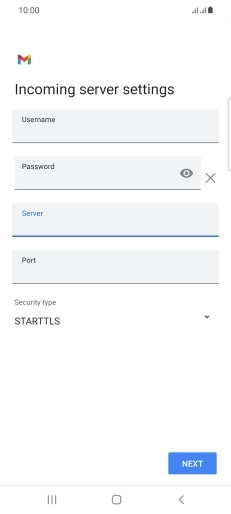 Press the field below 